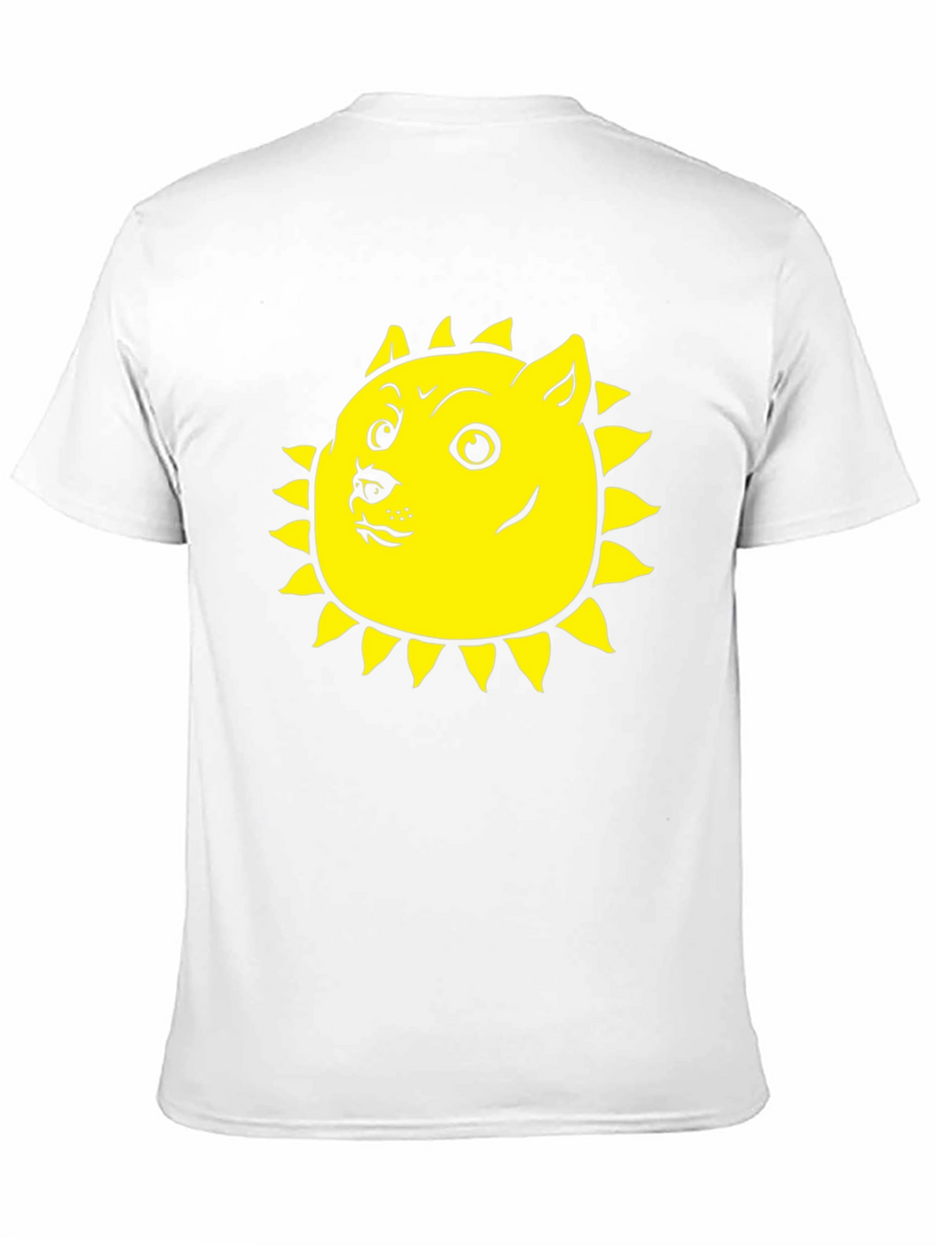 Doge Sun Funny Black T-Shirt