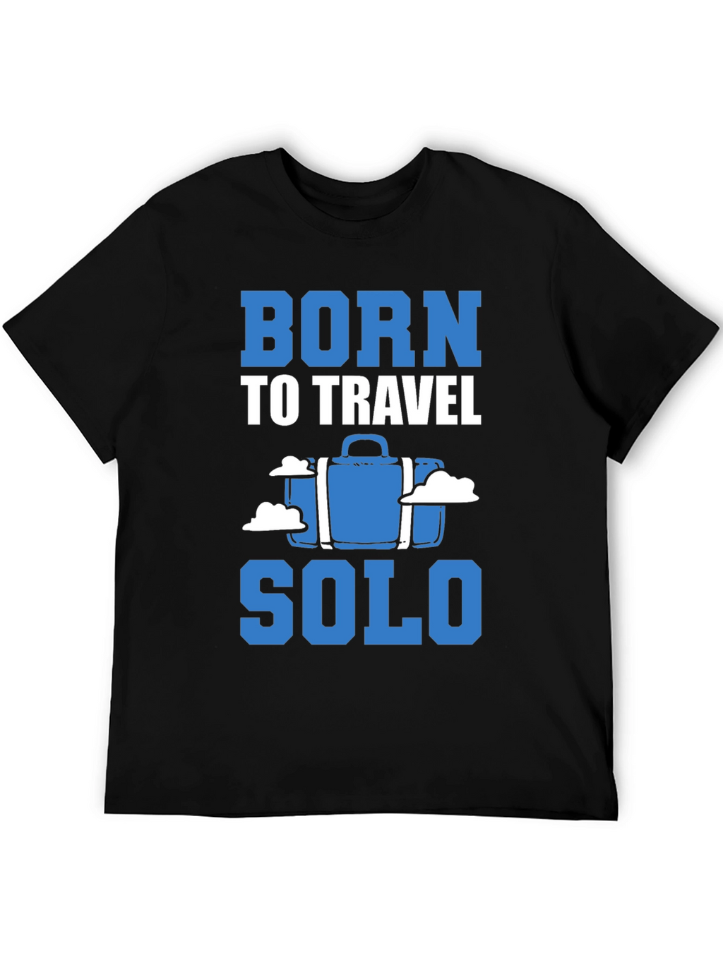 Born to Travel Solo Black T-Shirt