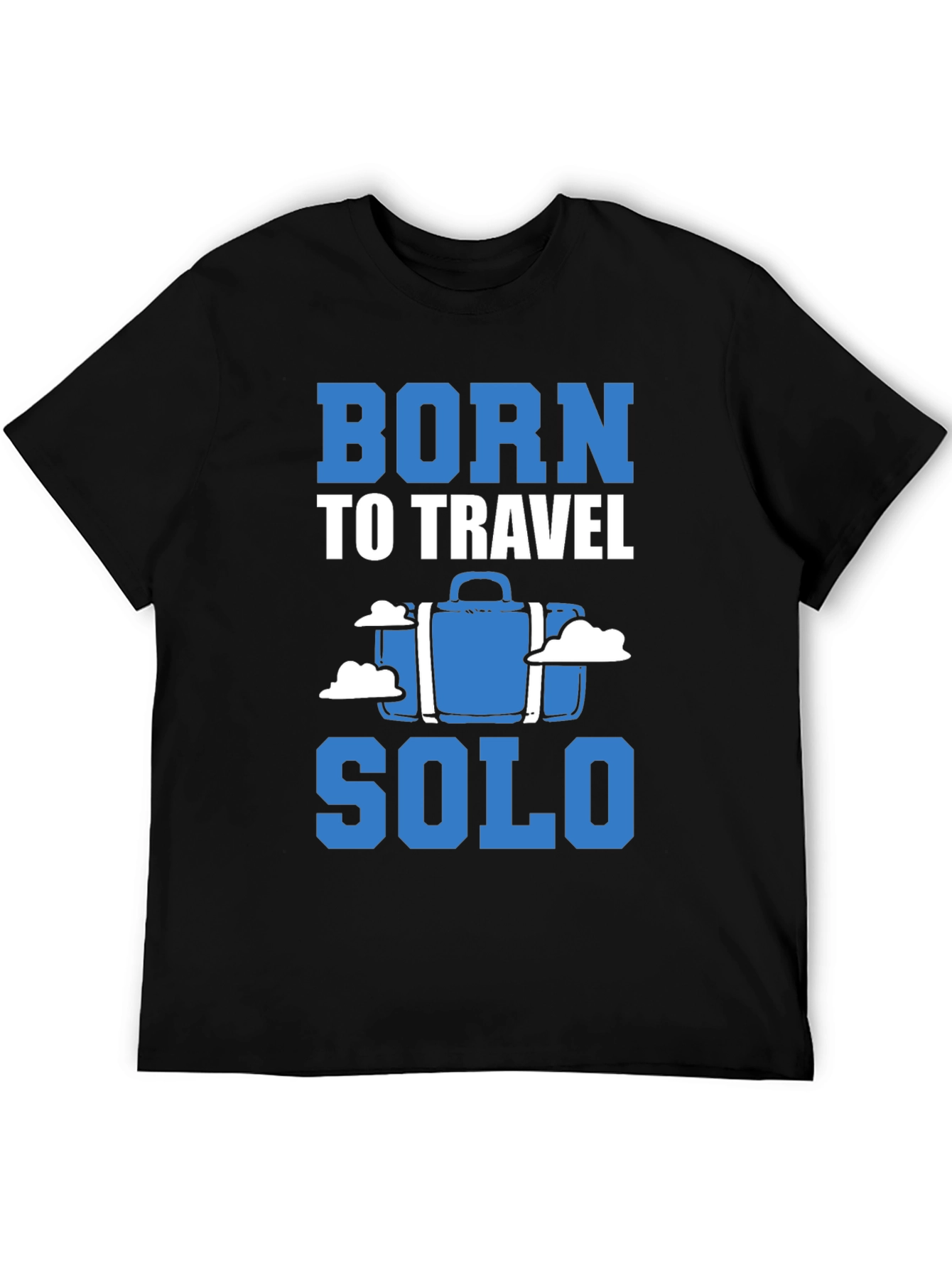 Born to Travel Solo Black T-Shirt
