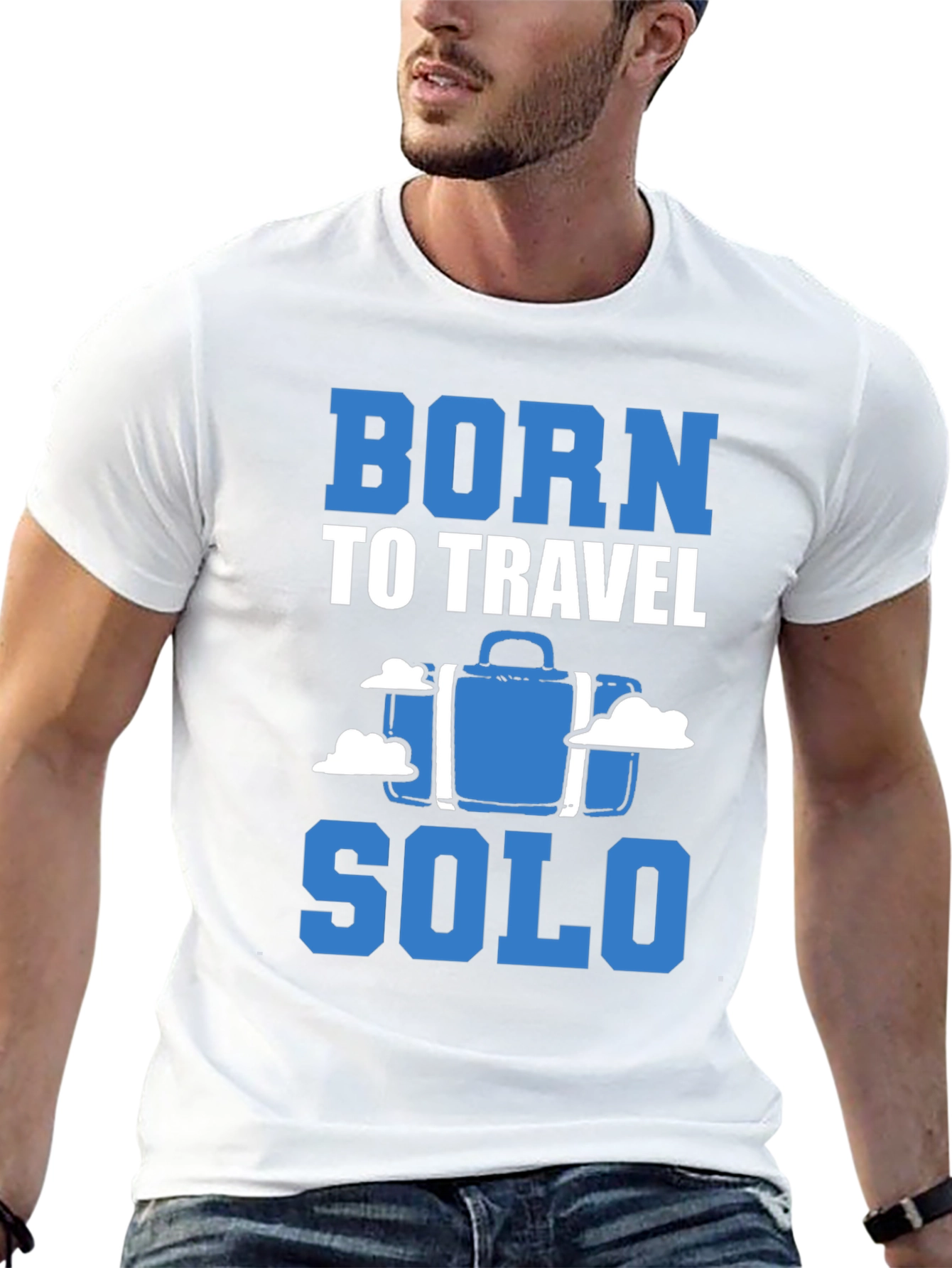 Born to Travel Solo Black T-Shirt