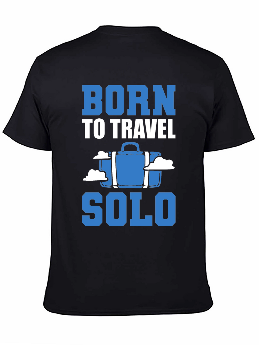 Born to Travel Solo Black T-Shirt