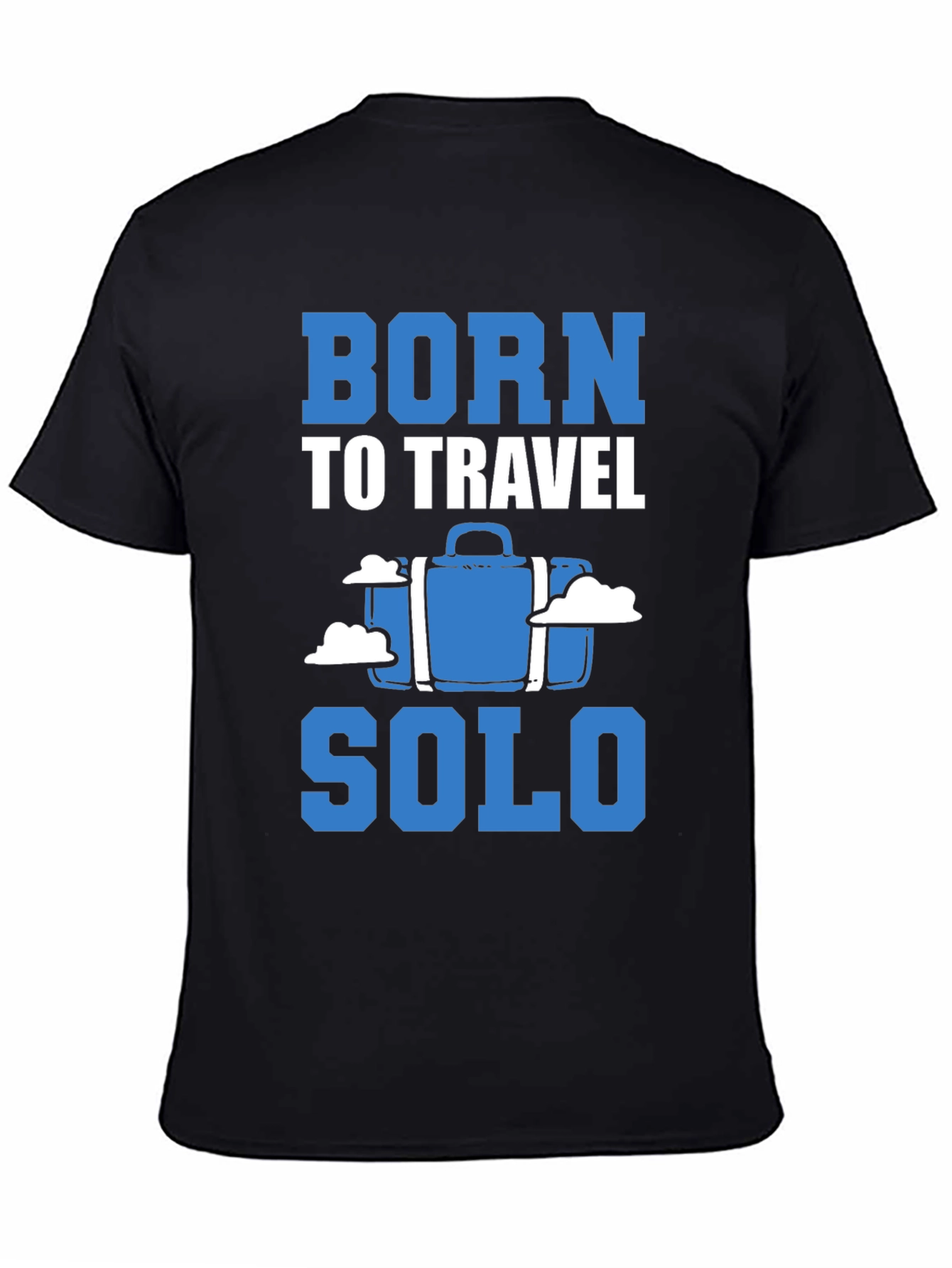 Born to Travel Solo Black T-Shirt