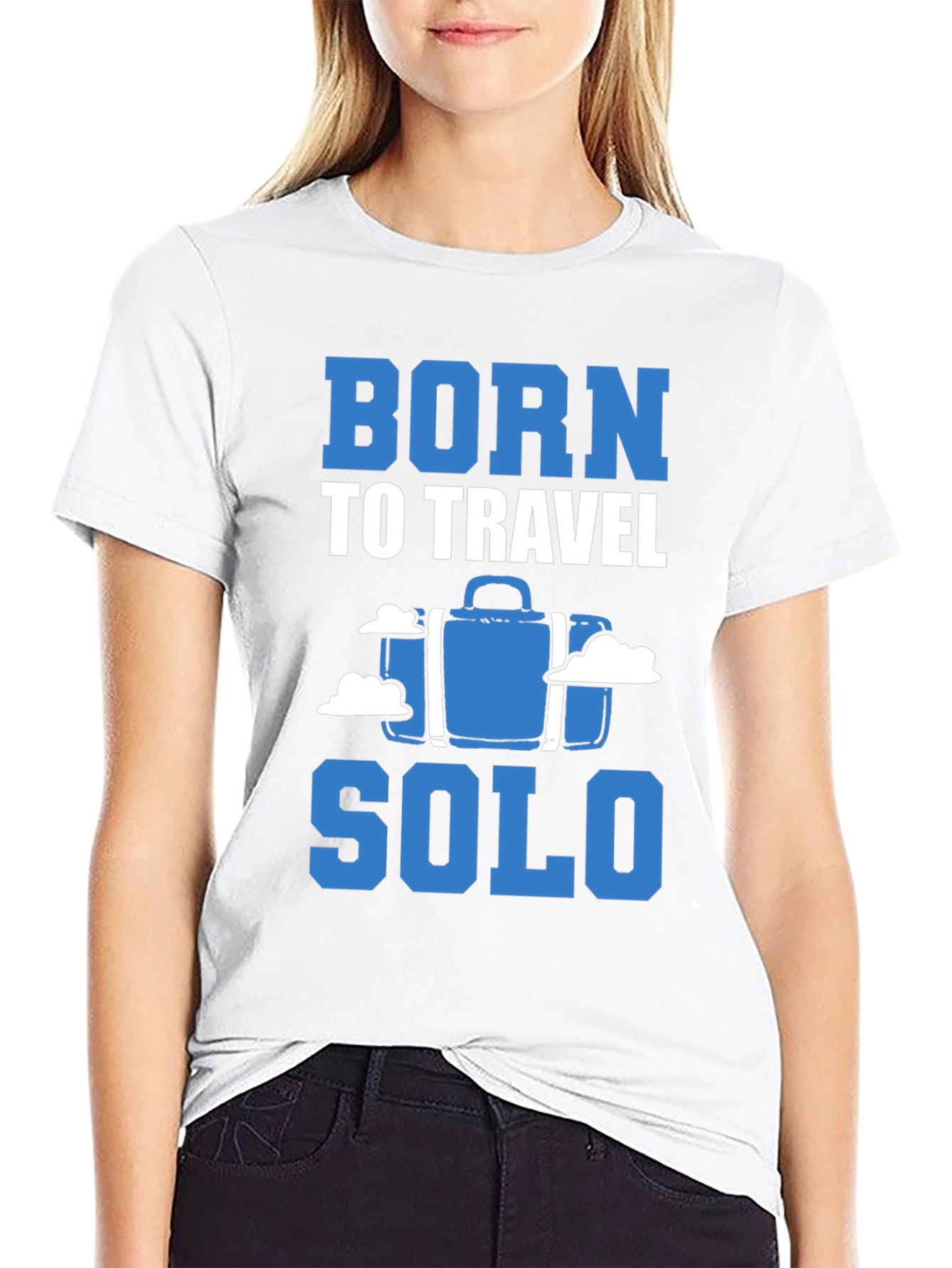 Born to Travel Solo Black T-Shirt