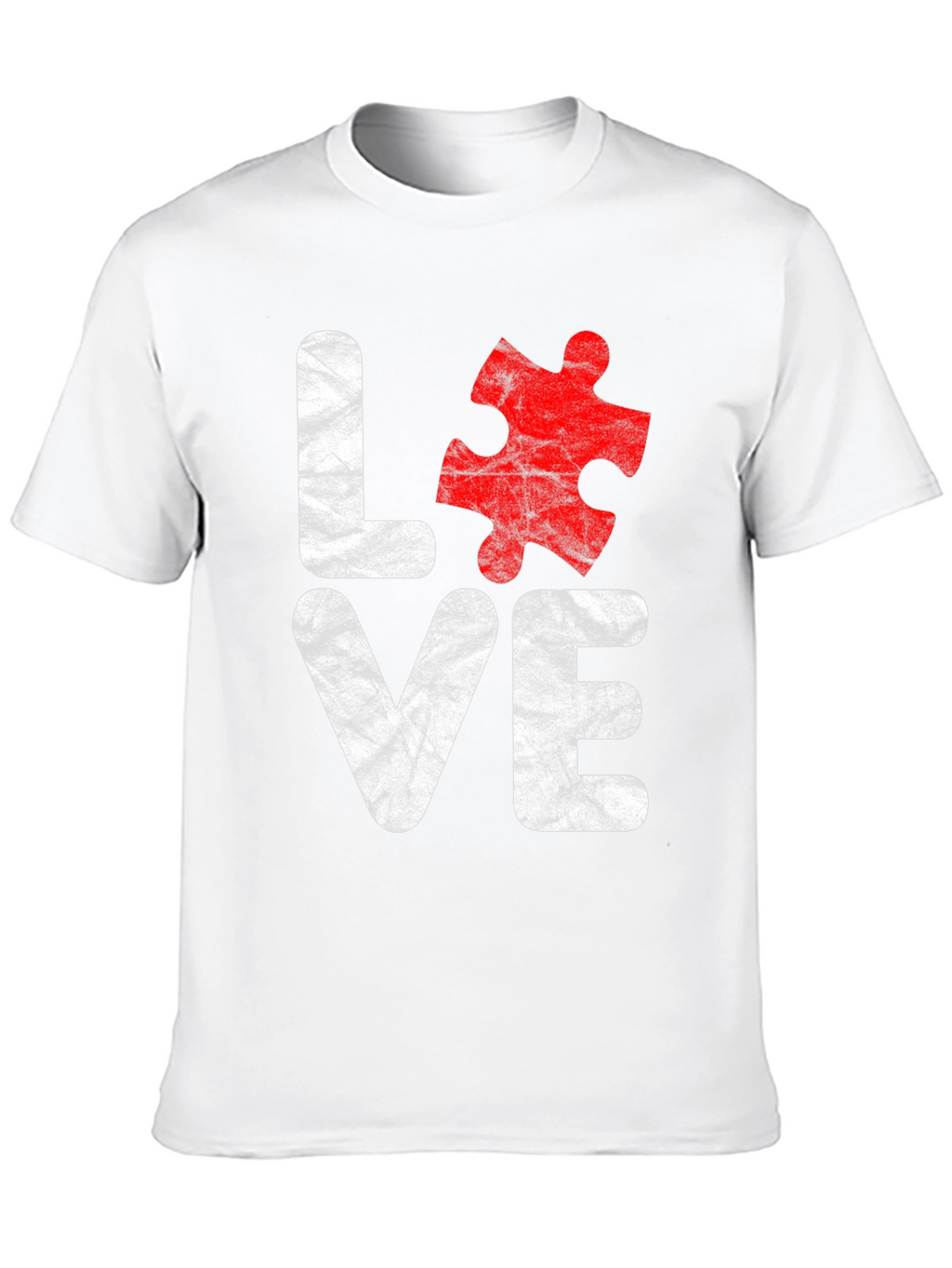 Love Autism Awareness T-Shirt Puzzle Piece