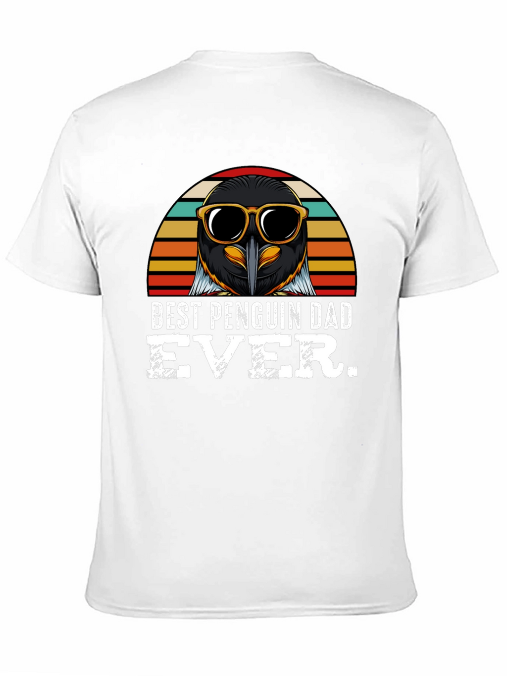 Best Penguin Dad Ever Black T-Shirt