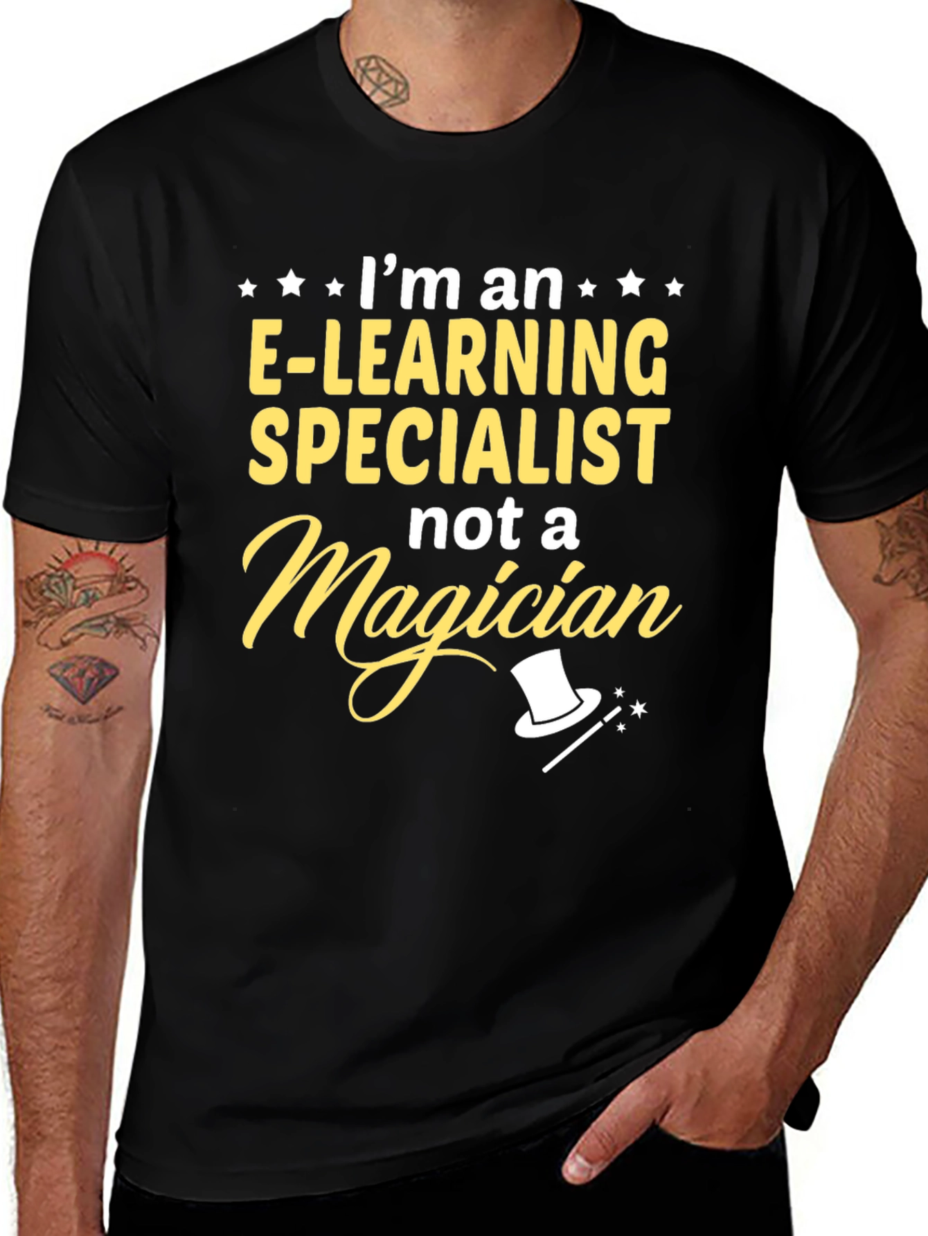 E-Learning Specialist T-Shirt - Not a Magician Tee