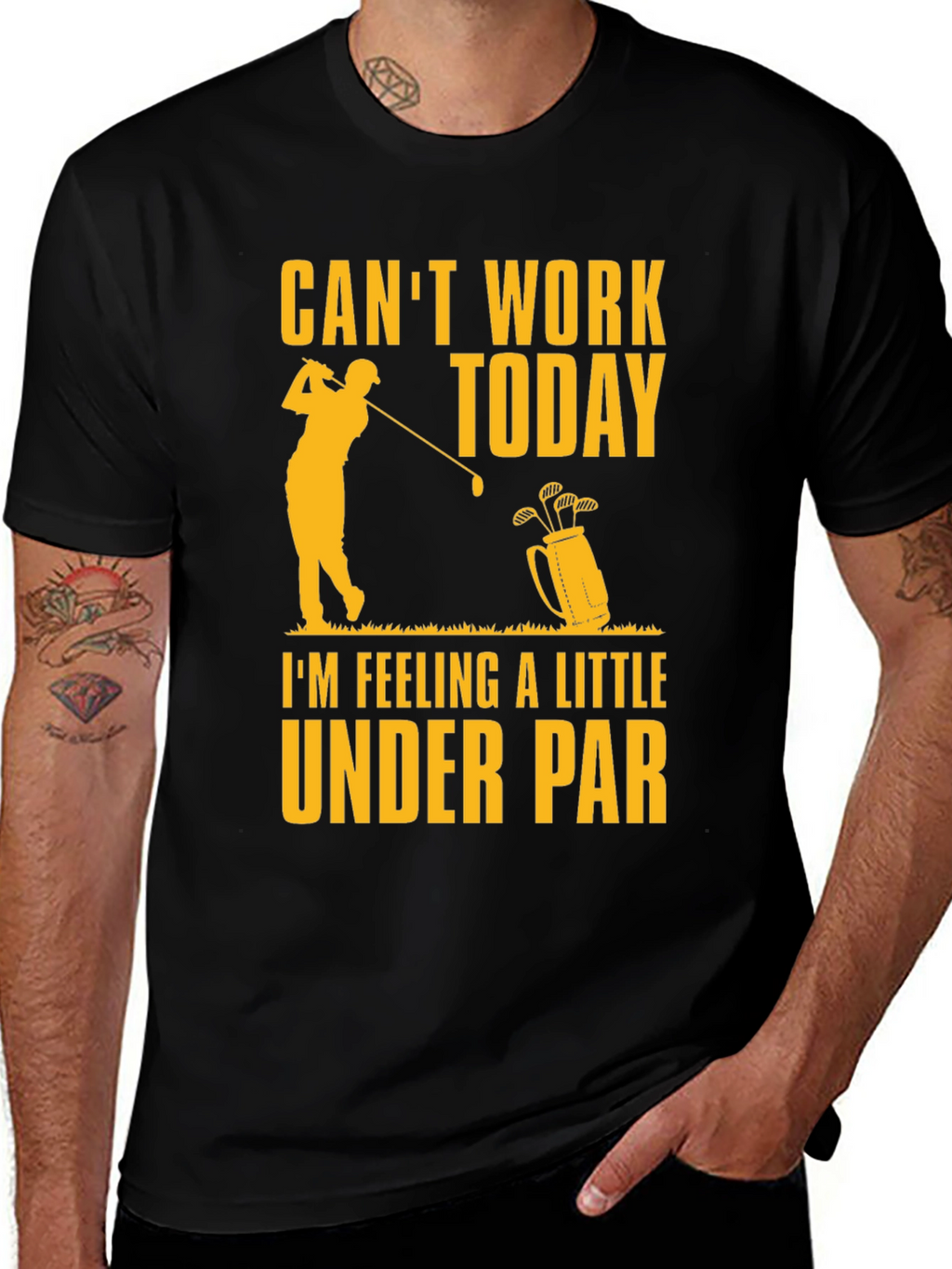 Cant Work Today Under Par Golf T-Shirt