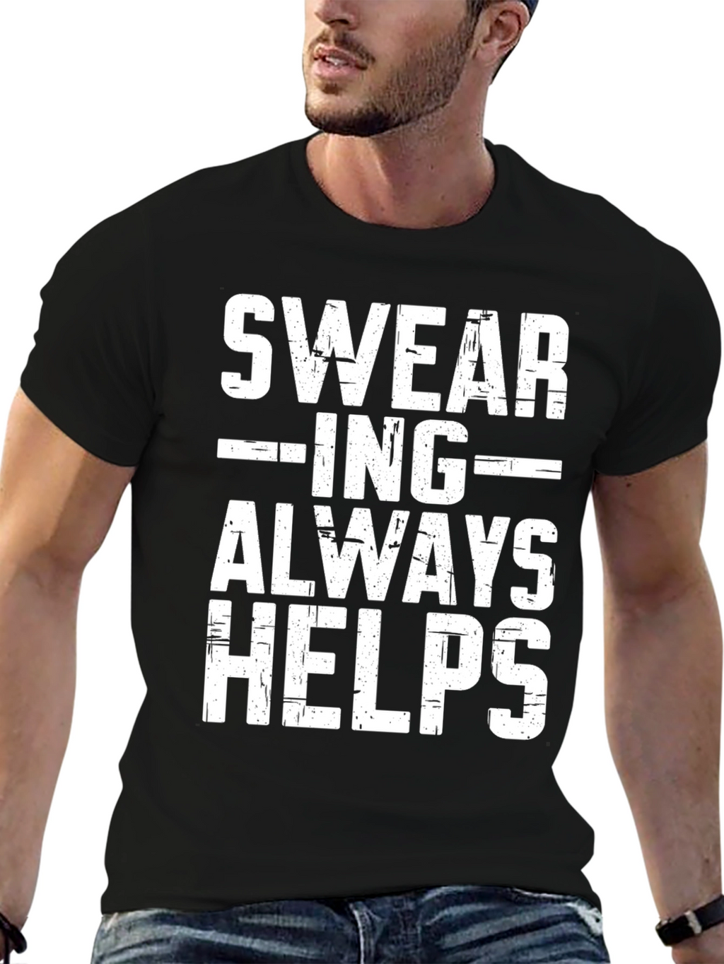 Swearing Always Helps Graphic Tee