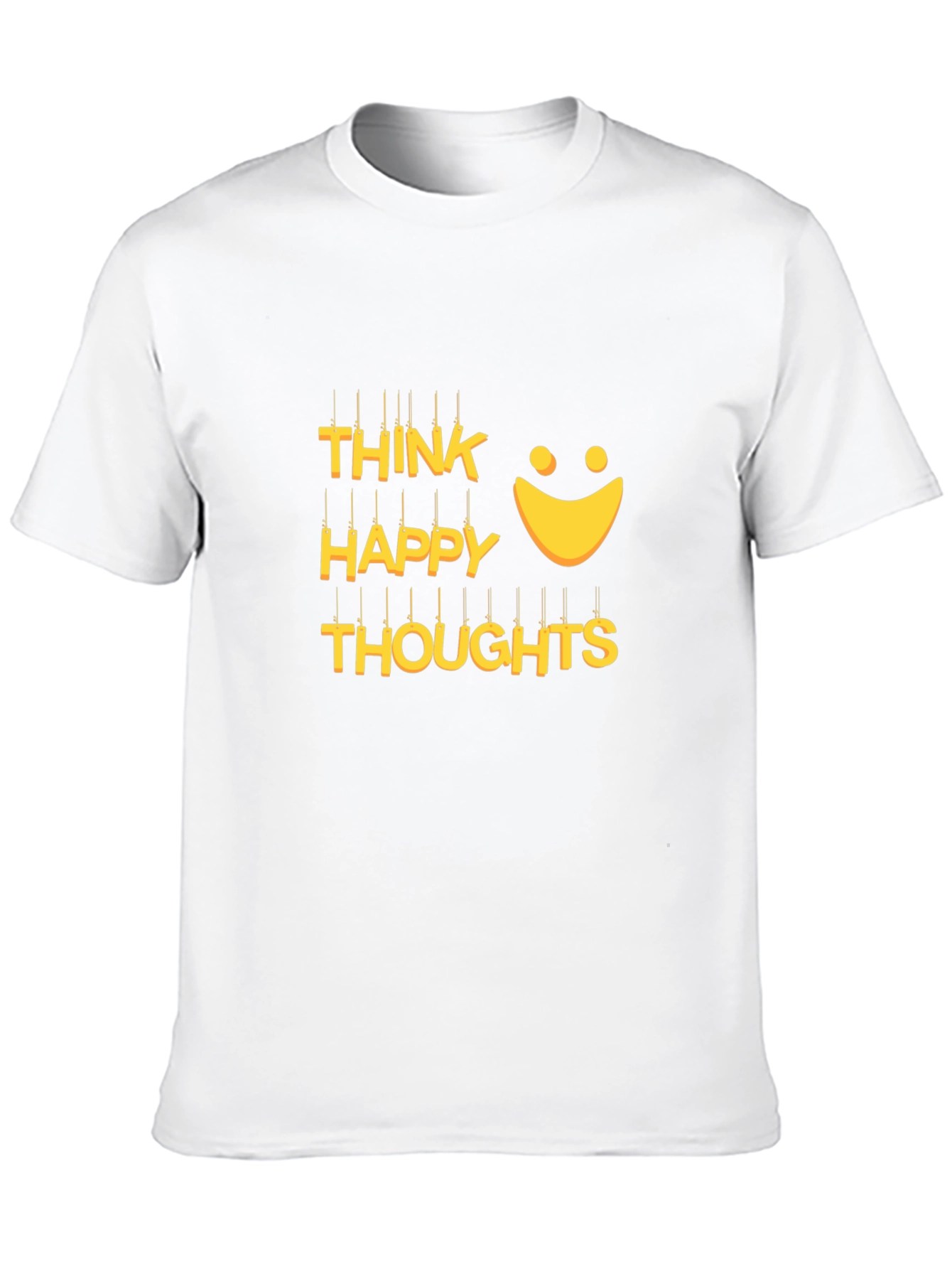 Think Happy Thoughts Graphic T-Shirt - Black