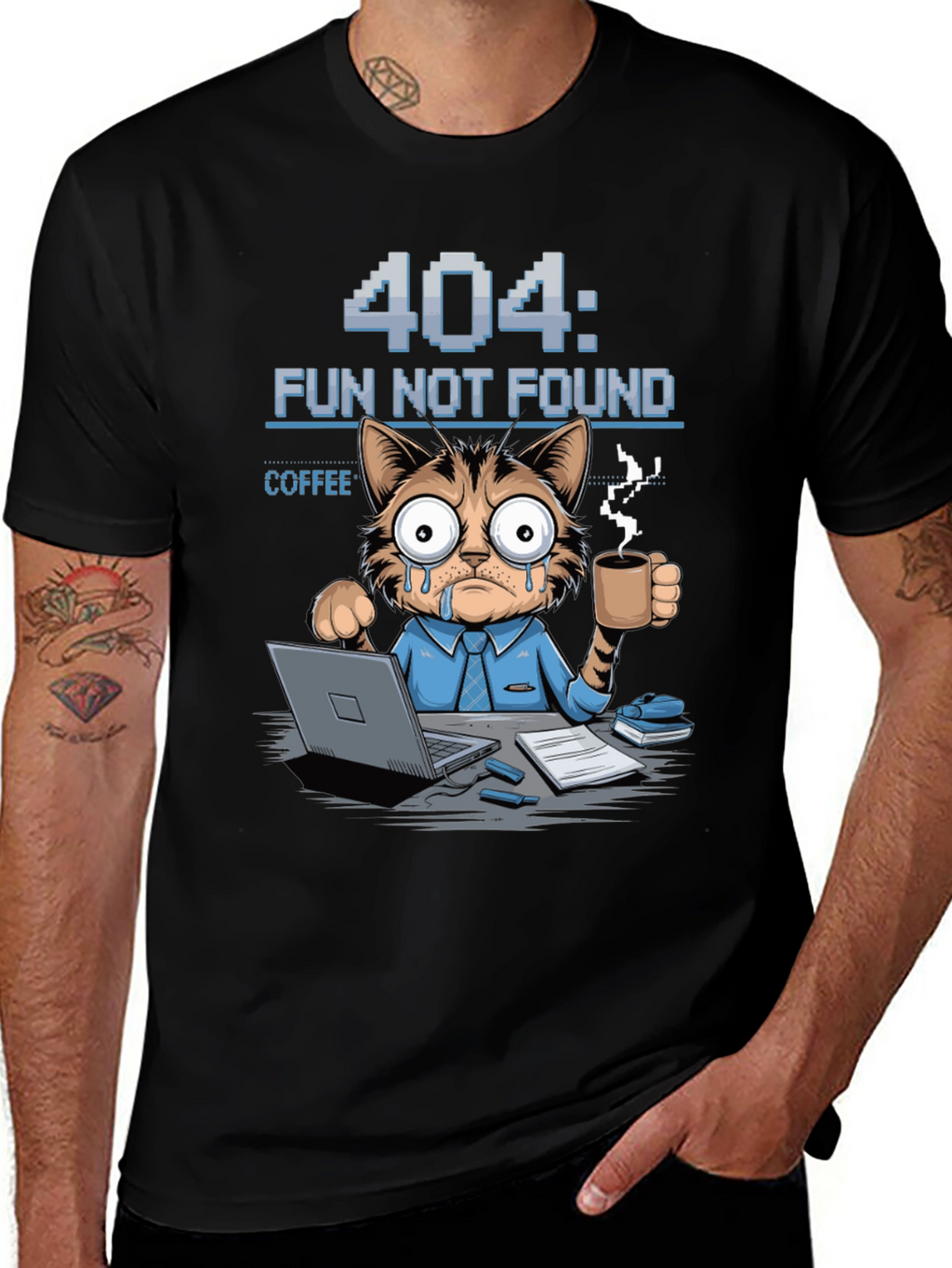 404 Fun Not Found Cat T-Shirt