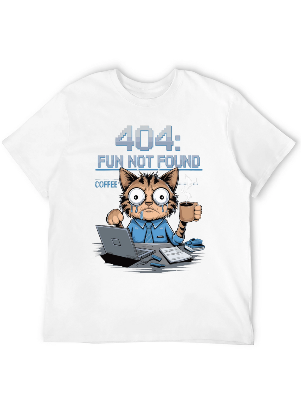 404 Fun Not Found Cat T-Shirt