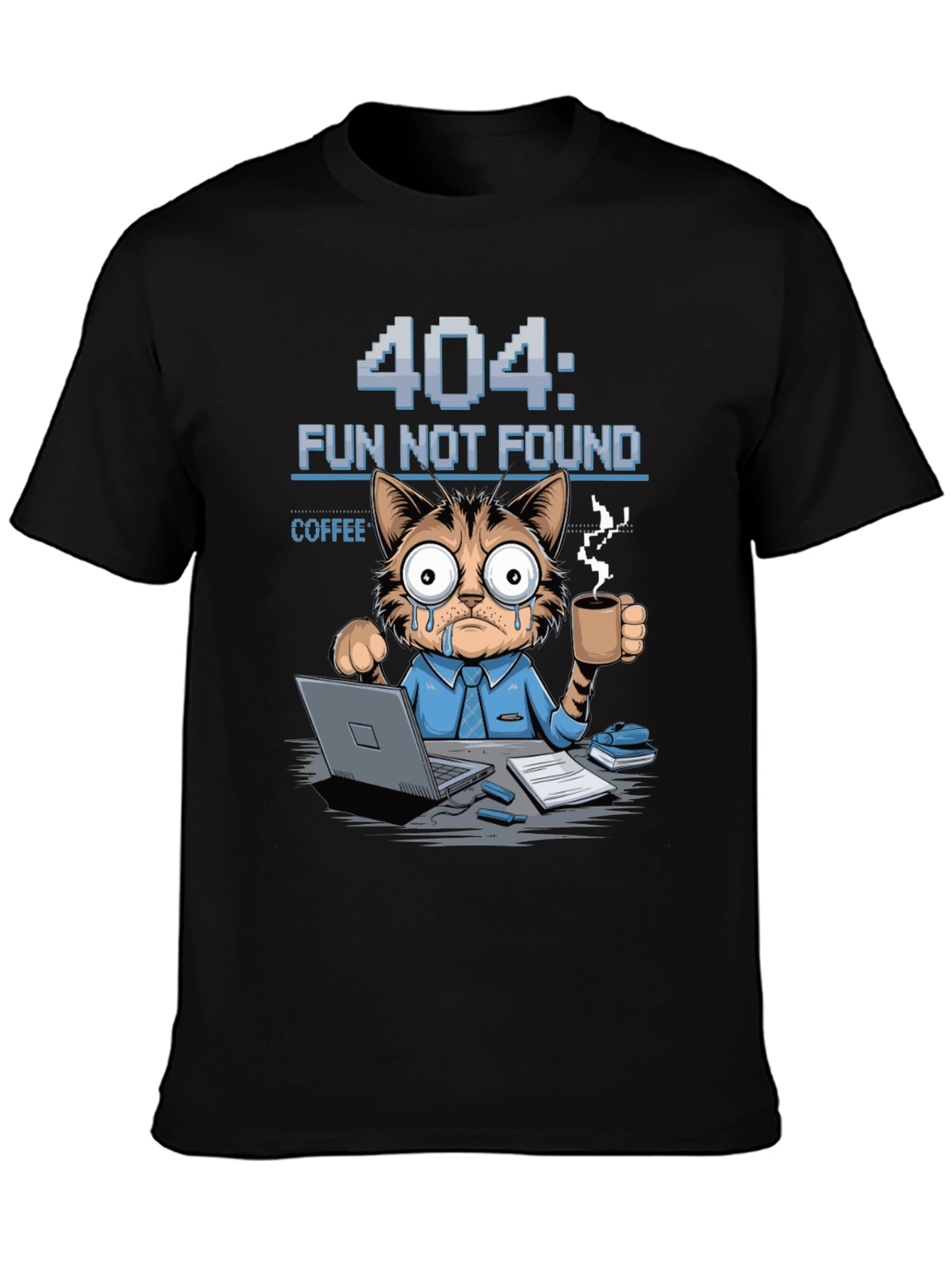 404 Fun Not Found Cat T-Shirt