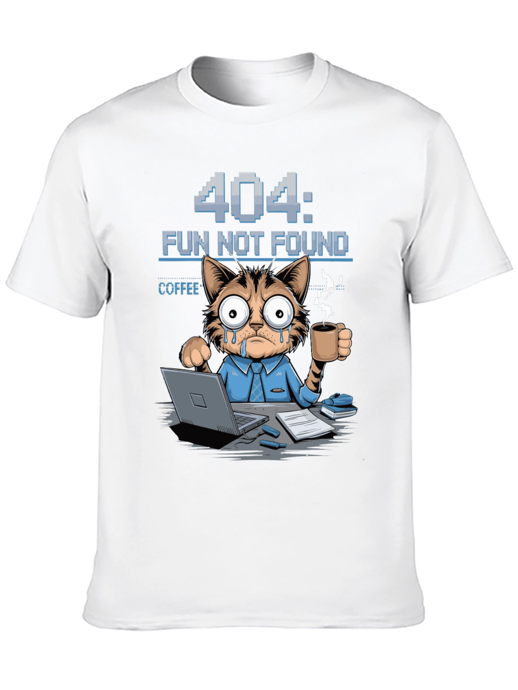404 Fun Not Found Cat T-Shirt