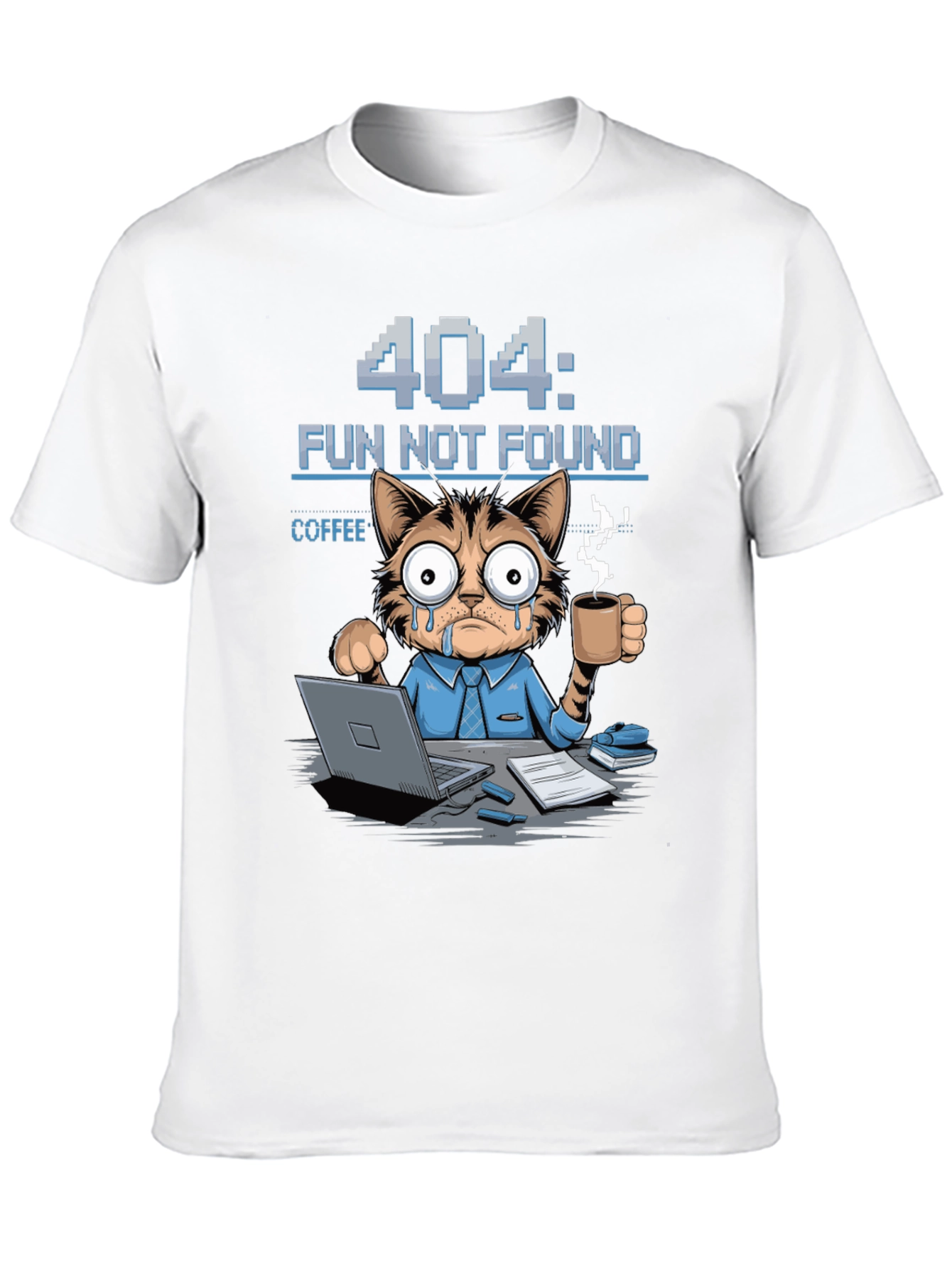 404 Fun Not Found Cat T-Shirt