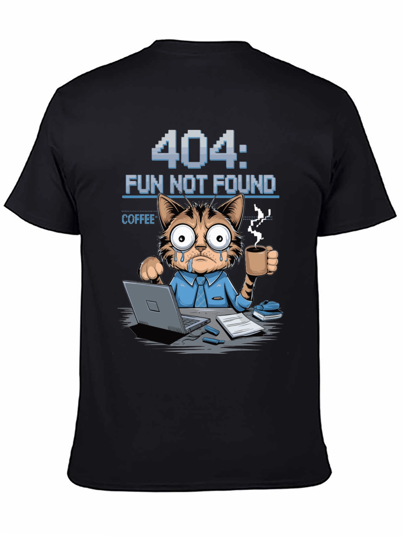 404 Fun Not Found Cat T-Shirt