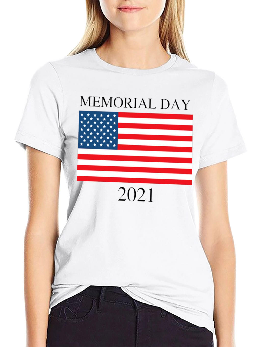 Memorial Day American Flag 2021 T-Shirt