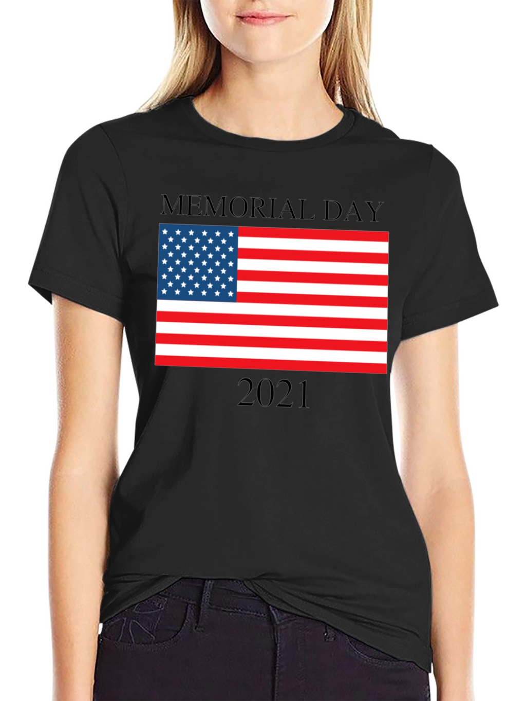 Memorial Day American Flag 2021 T-Shirt