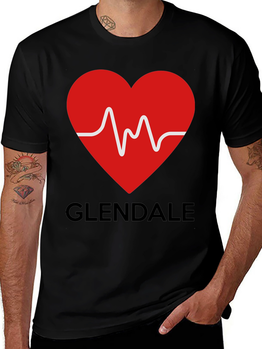 Glendale Heartbeat Graphic Tee