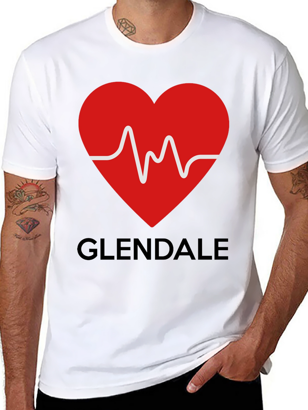 Glendale Heartbeat Graphic Tee
