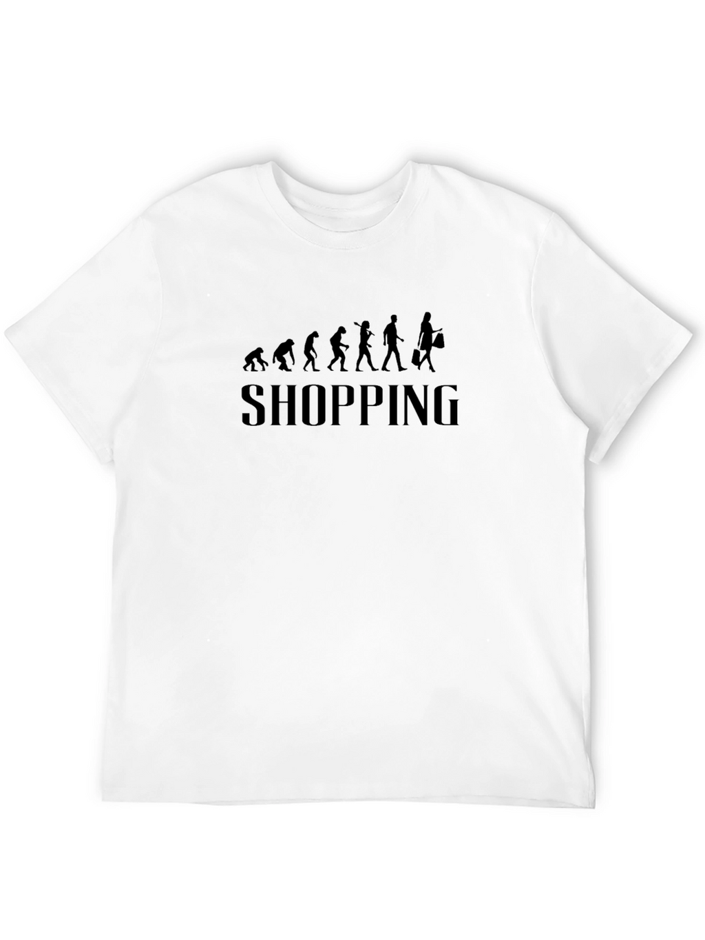 Evolution of Shopping Black Graphic Tee