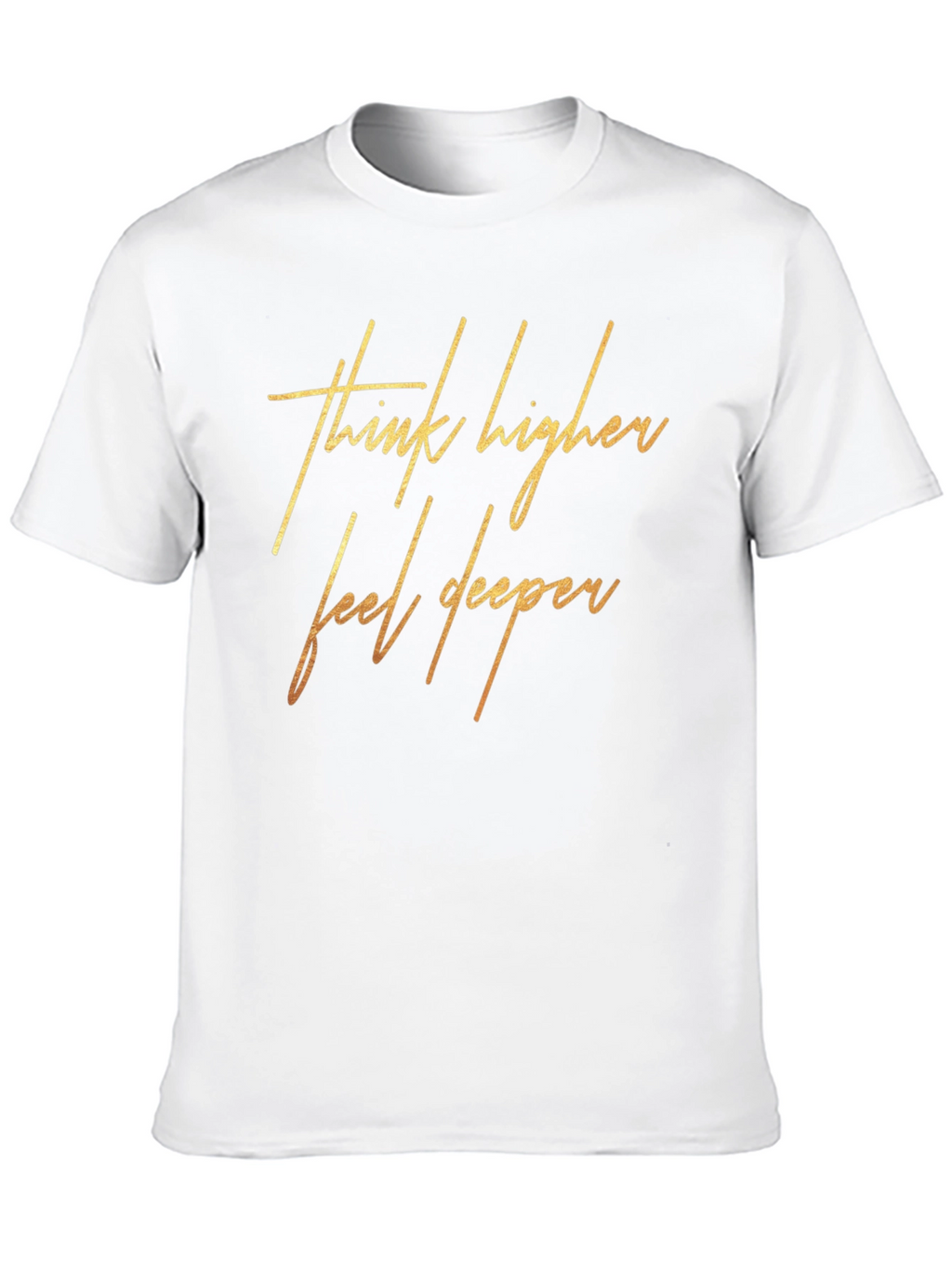 Think Higher Feel Deeper Black Graphic Tee