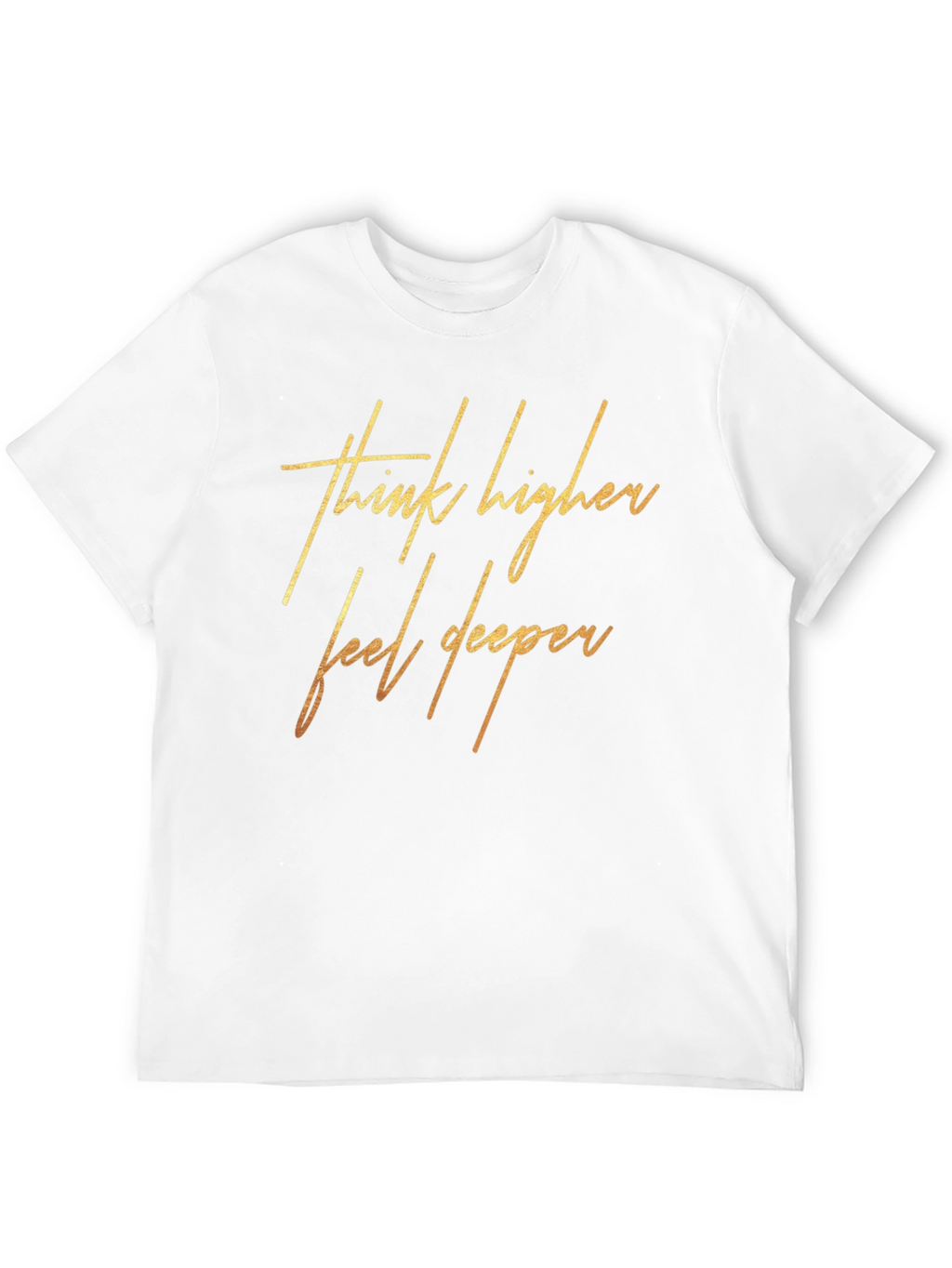 Think Higher Feel Deeper Black Graphic Tee