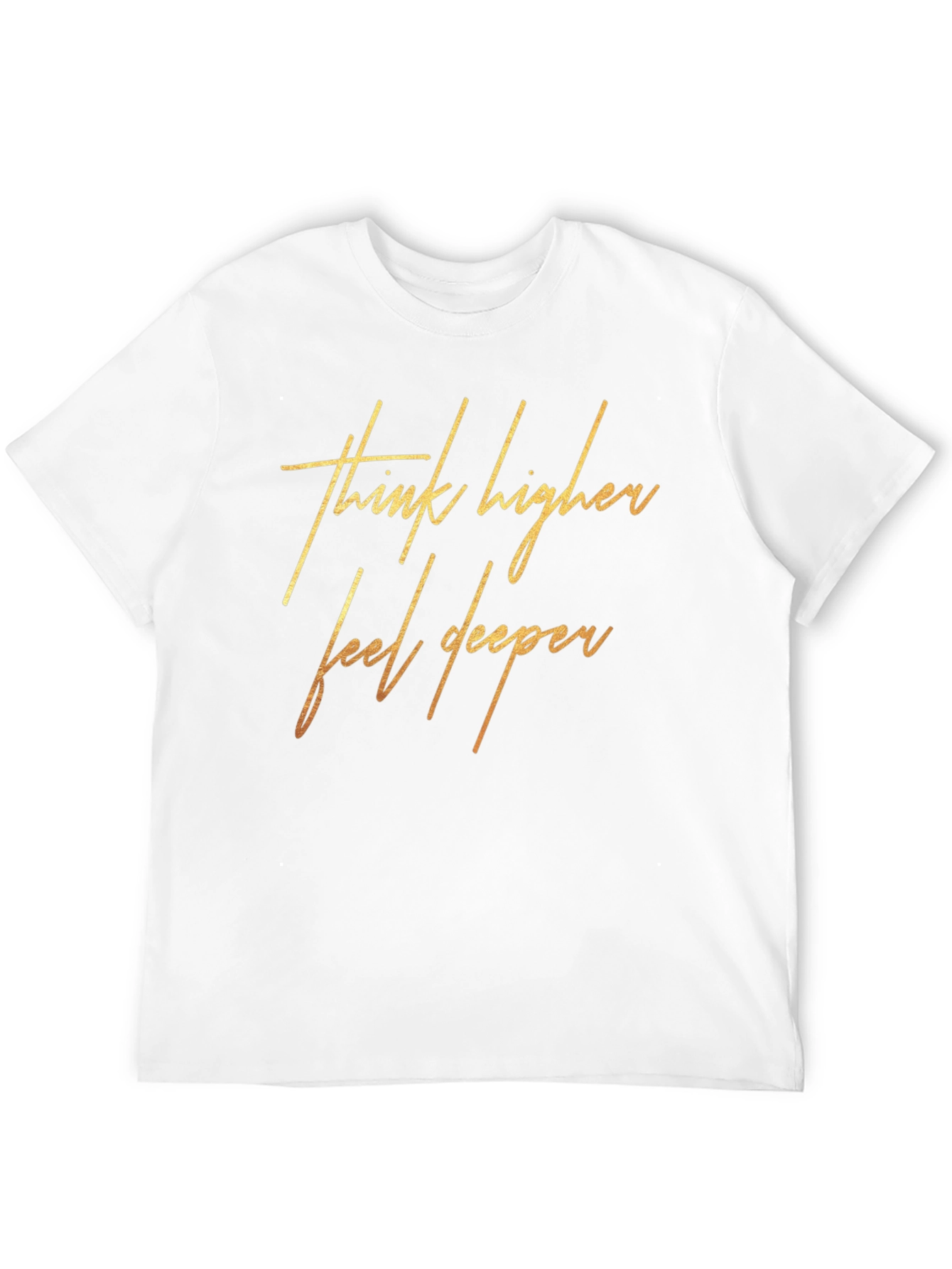 Think Higher Feel Deeper Black Graphic Tee
