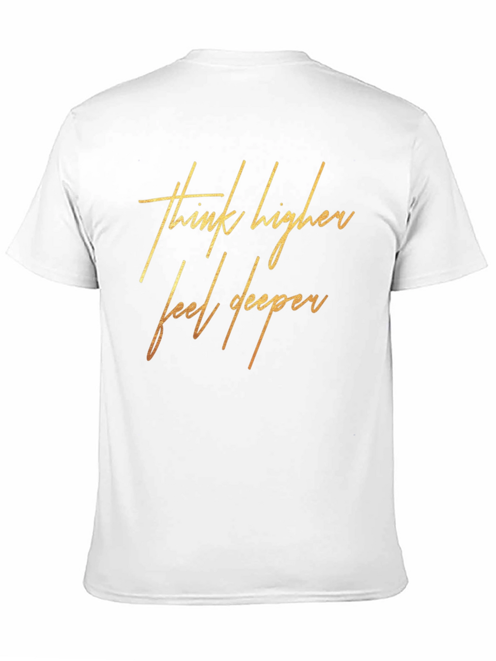Think Higher Feel Deeper Black Graphic Tee
