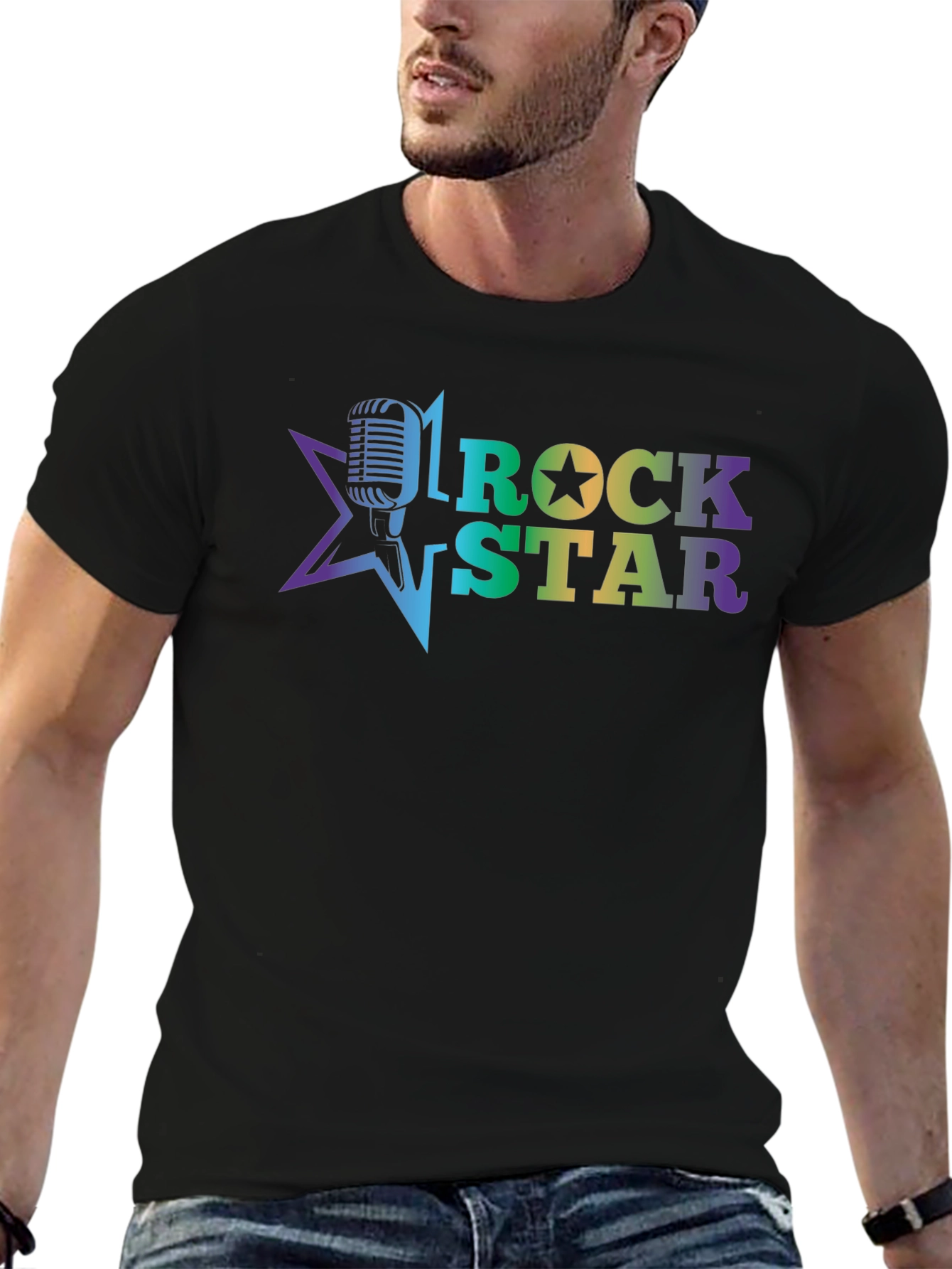 Rock Star Graphic Tee - Stylish Musician T-Shirt