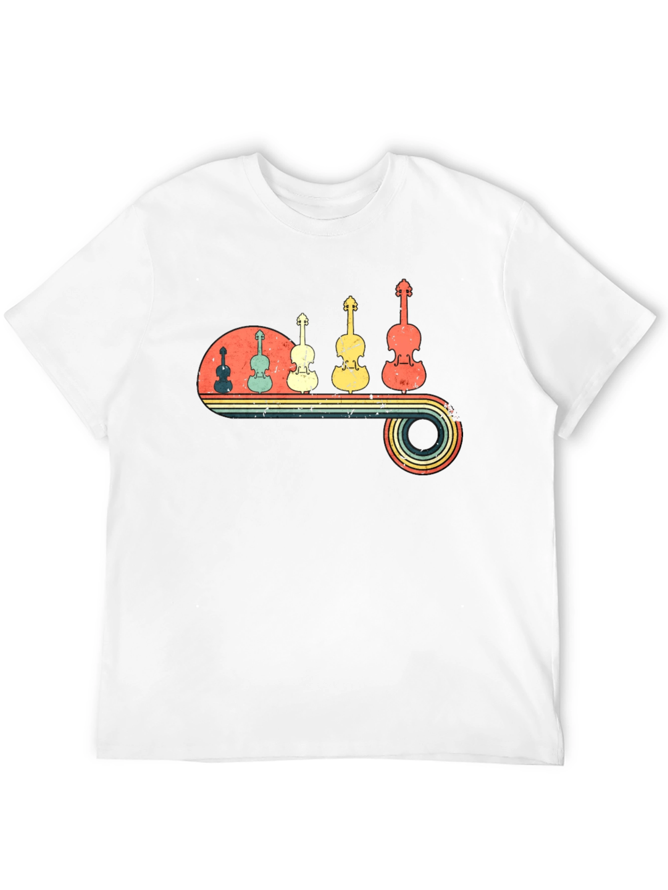 Retro Violin Music T-Shirt