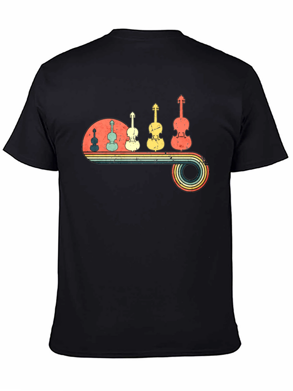 Retro Violin Music T-Shirt