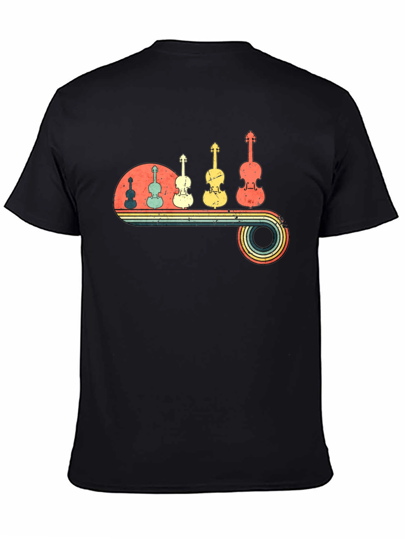 Retro Violin Music T-Shirt