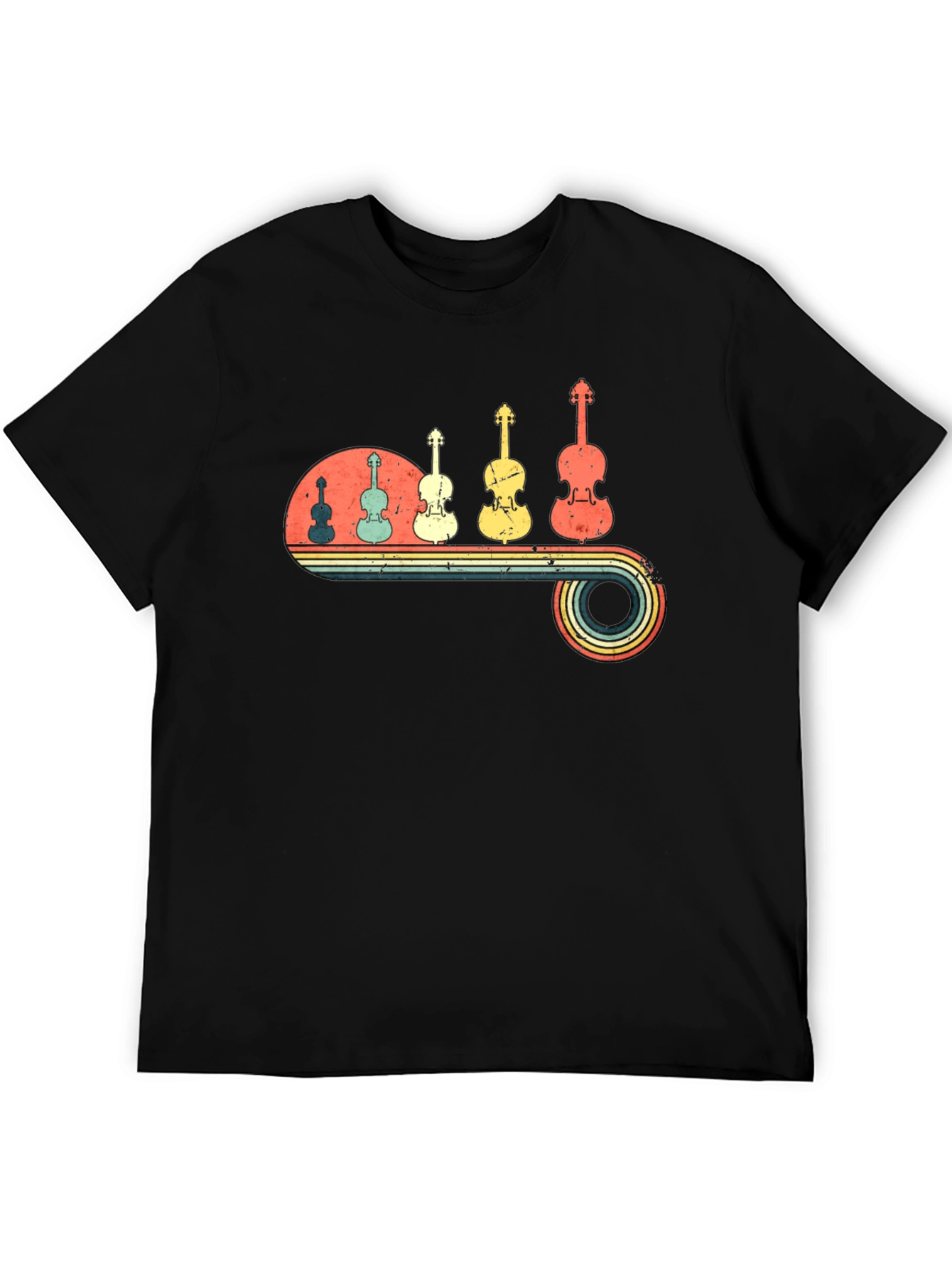 Retro Violin Music T-Shirt