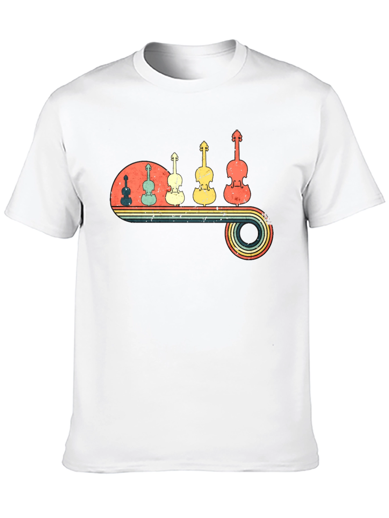Retro Violin Music T-Shirt