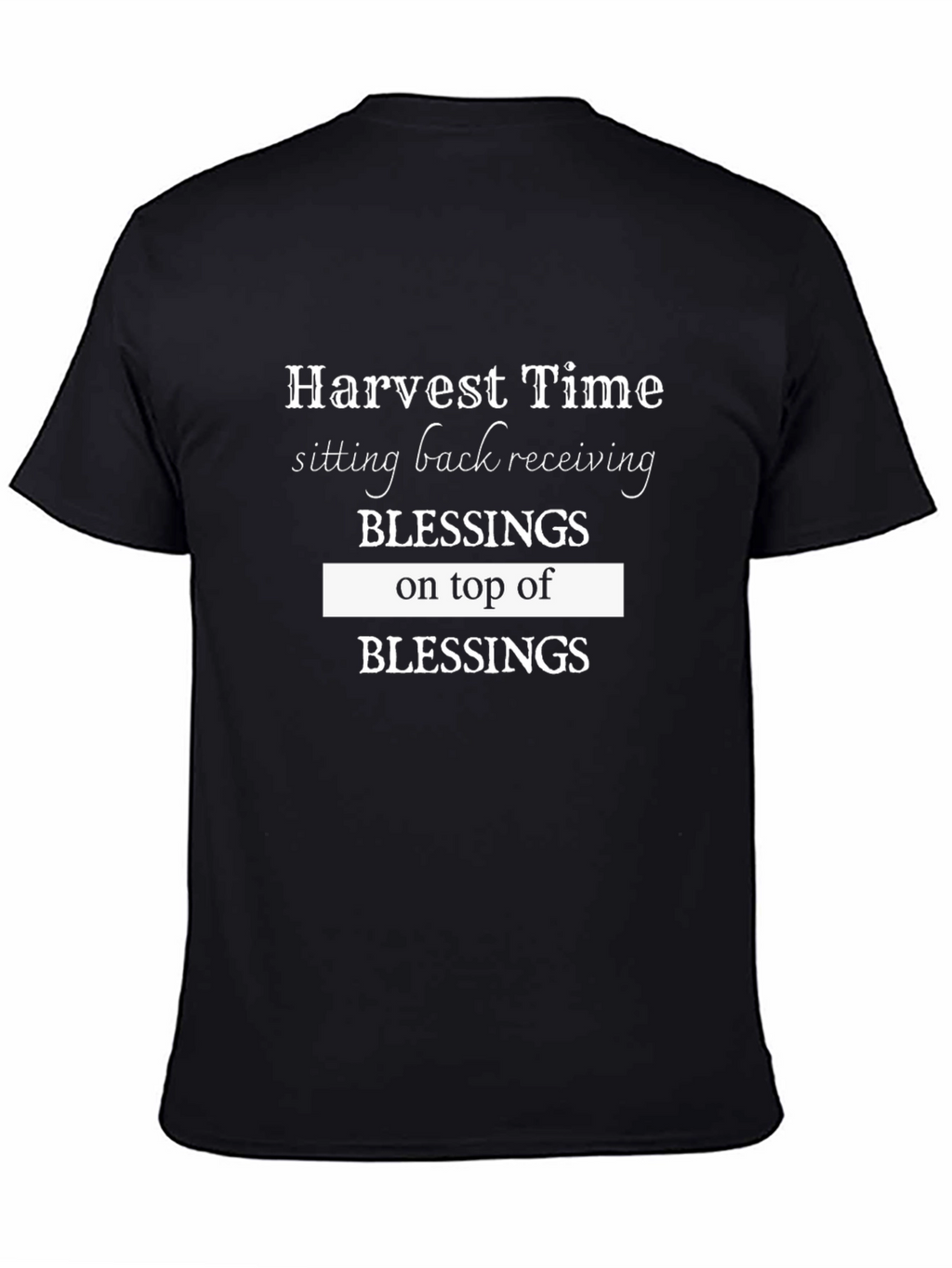 Harvest Time Blessings Graphic Tee - Black