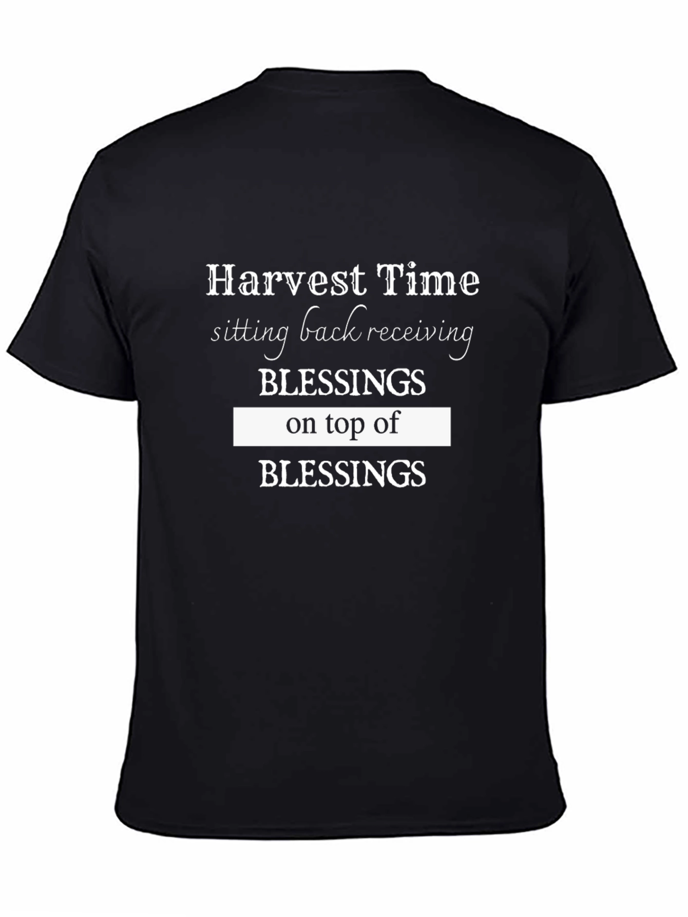 Harvest Time Blessings Graphic Tee - Black