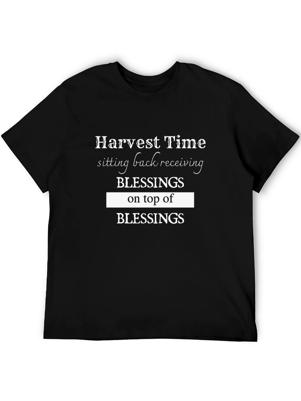 Harvest Time Blessings Graphic Tee - Black