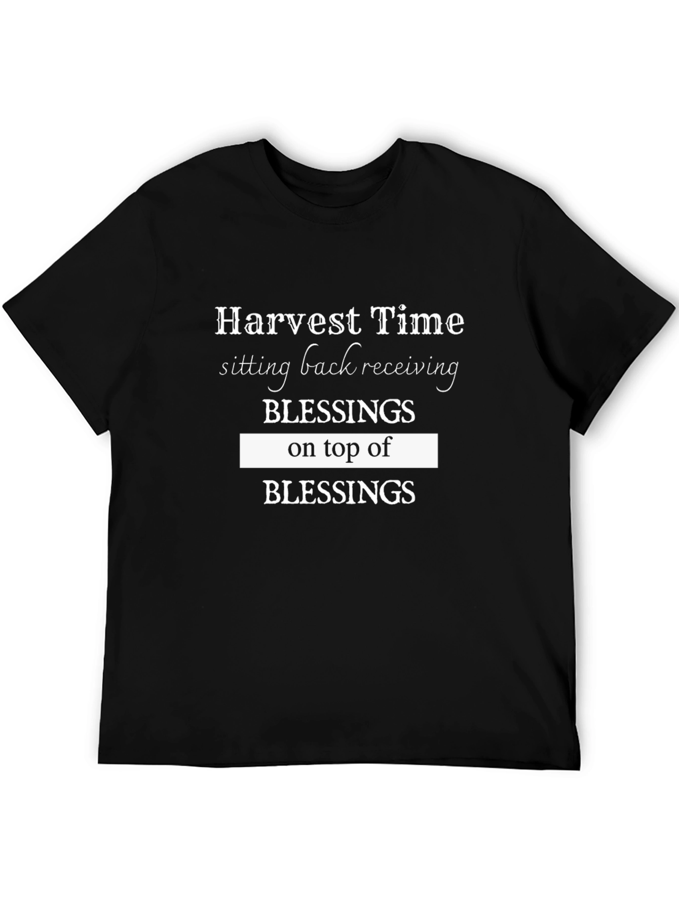 Harvest Time Blessings Graphic Tee - Black