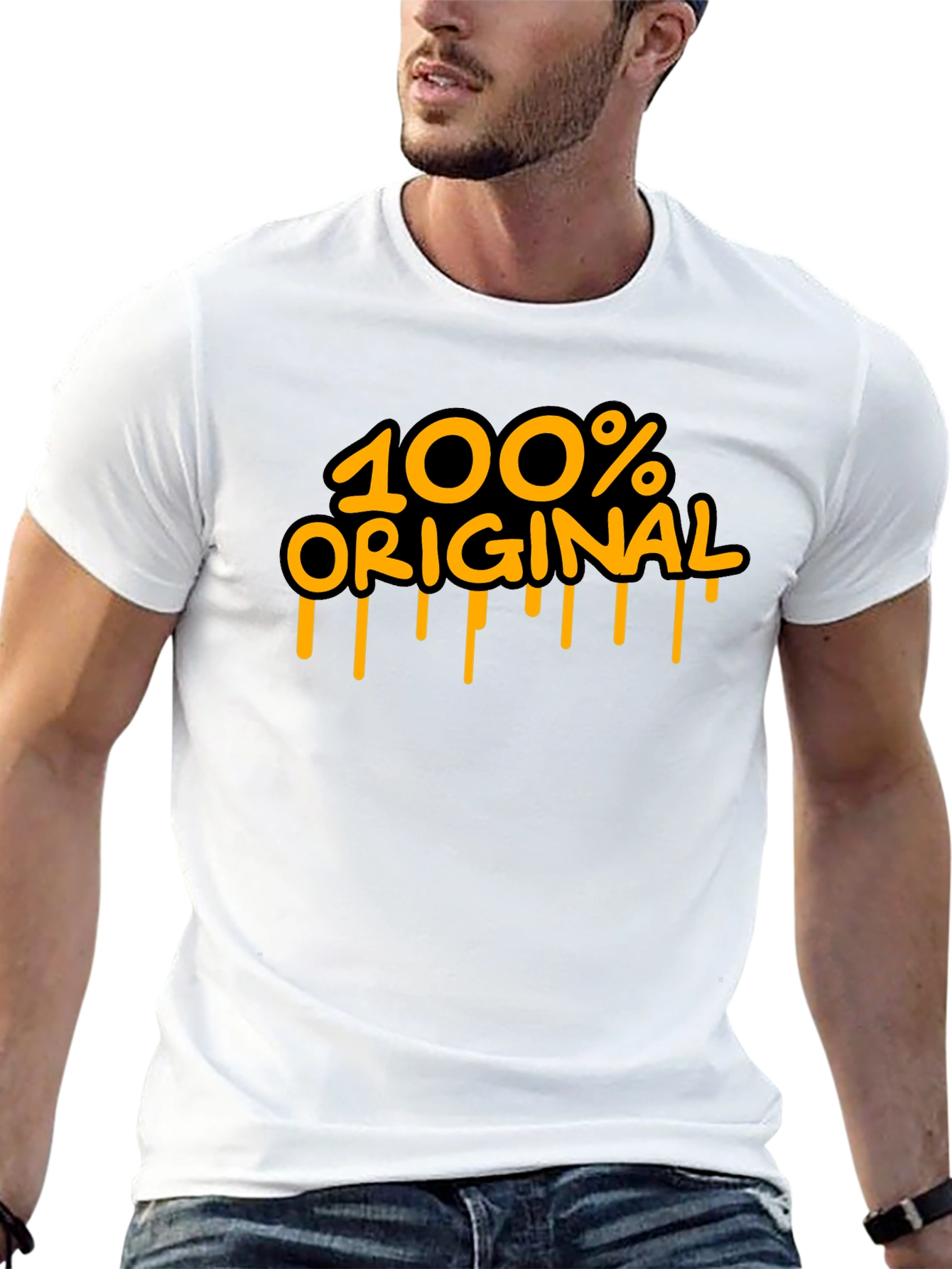 100% Original Black Graphic T-Shirt