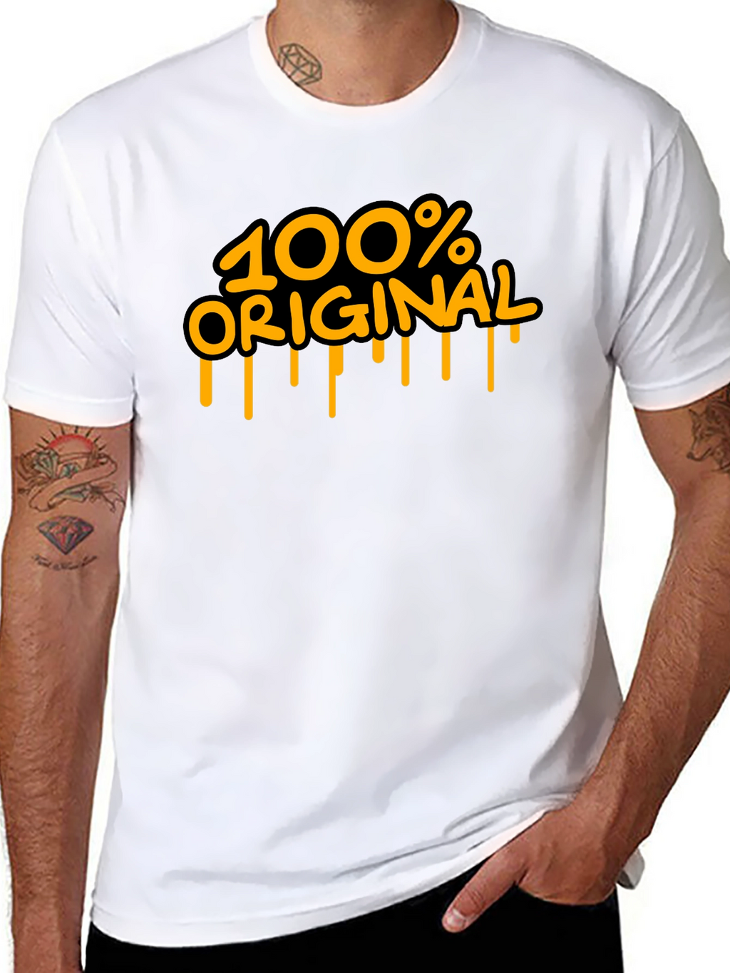 100% Original Black Graphic T-Shirt