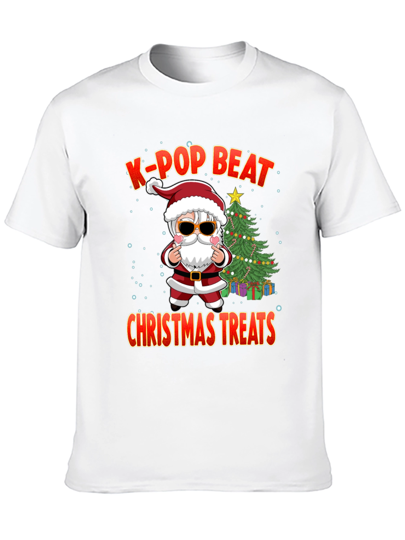 K-Pop Beat Christmas Treats Santa T-Shirt