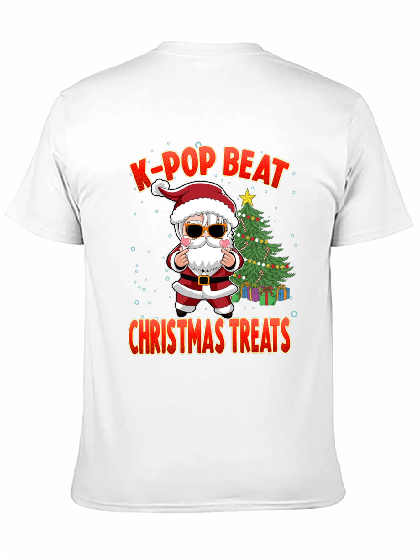 K-Pop Beat Christmas Treats Santa T-Shirt