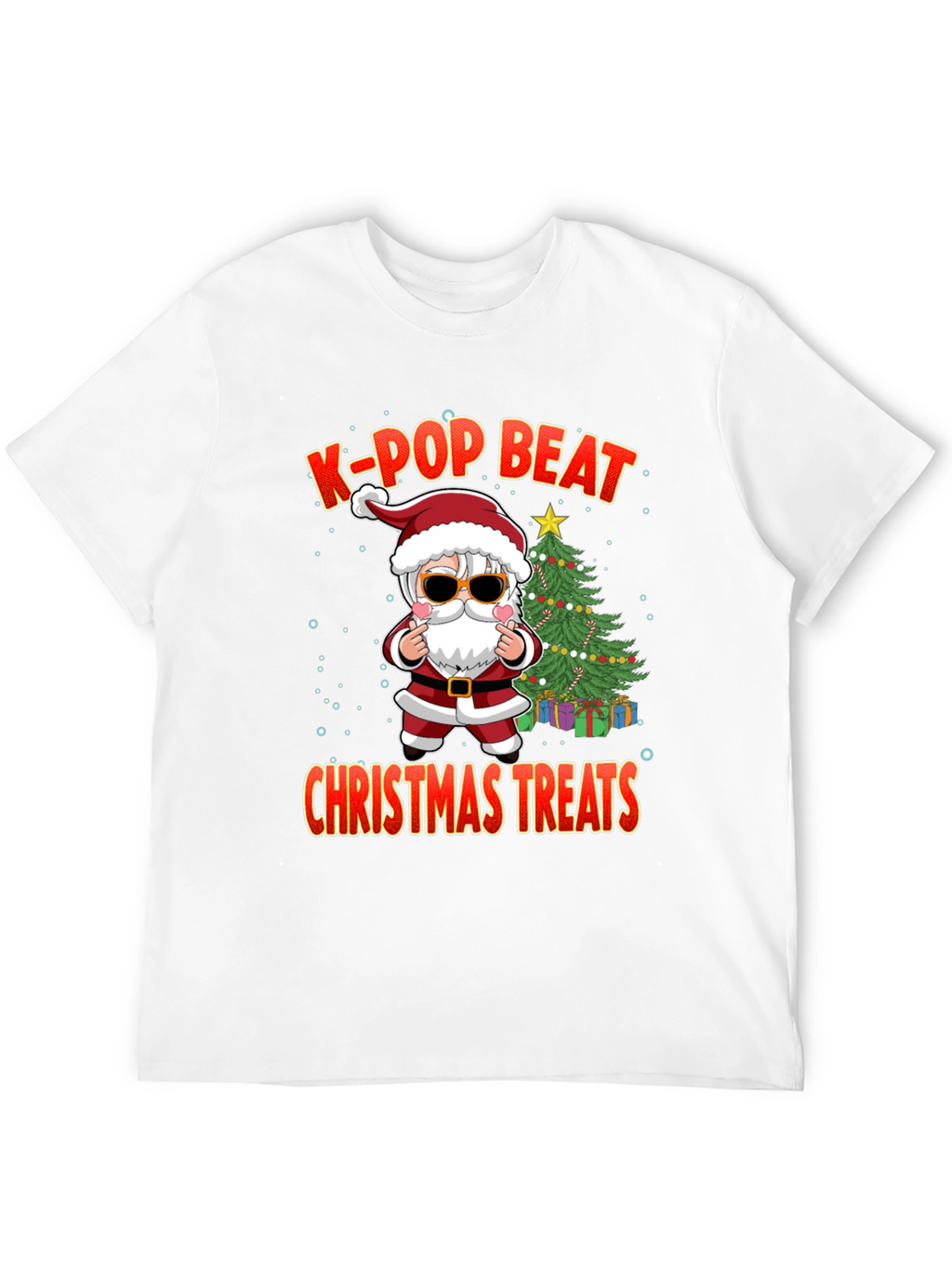 K-Pop Beat Christmas Treats Santa T-Shirt