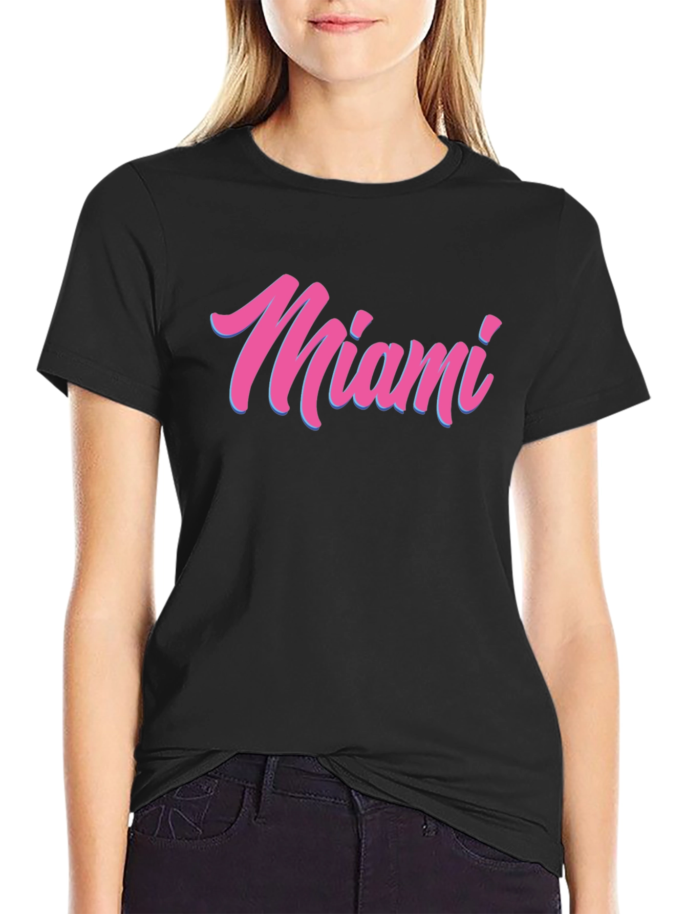 Miami Script T-Shirt - Retro Style Tee