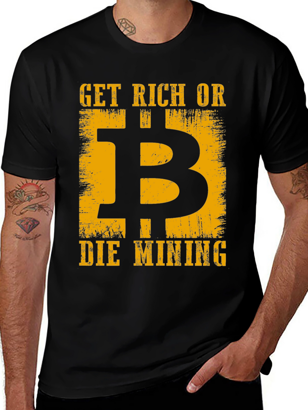Get Rich or Die Mining T-Shirt