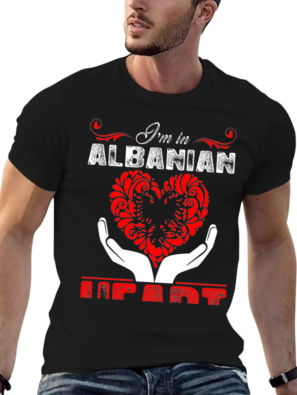 Albanian Heart T-Shirt - Im in Albanian Heart Tee