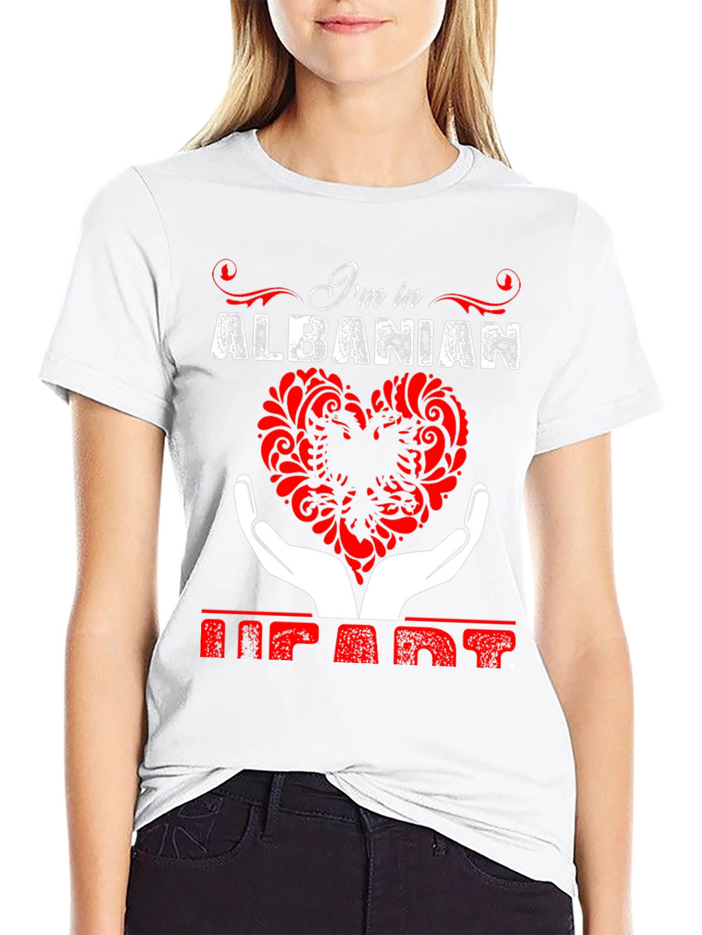 Albanian Heart T-Shirt - Im in Albanian Heart Tee
