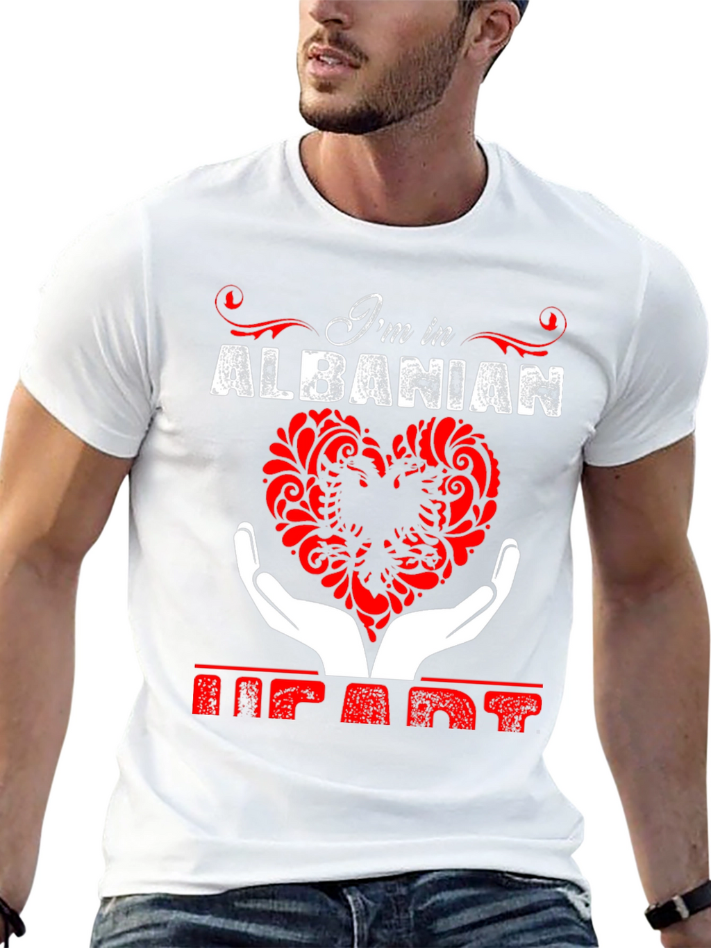 Albanian Heart T-Shirt - Im in Albanian Heart Tee