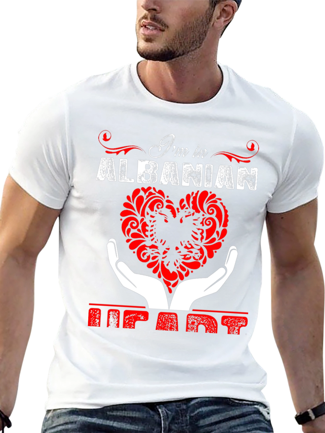 Albanian Heart T-Shirt - Im in Albanian Heart Tee