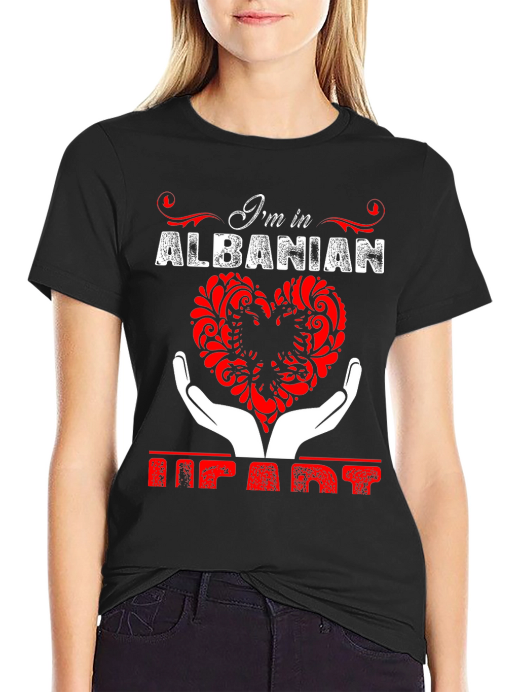Albanian Heart T-Shirt - Im in Albanian Heart Tee